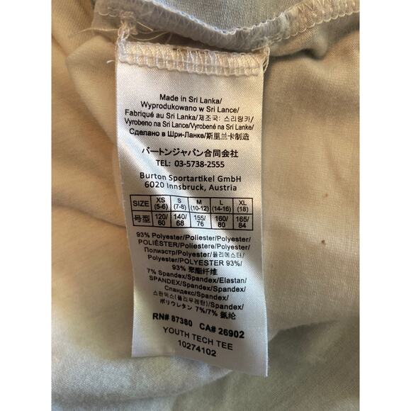 Disney Burton Frozen Dry Ride Ski Shirt Youth Tech Tee Size L Winter Snow Elsa - Picture 3 of 4